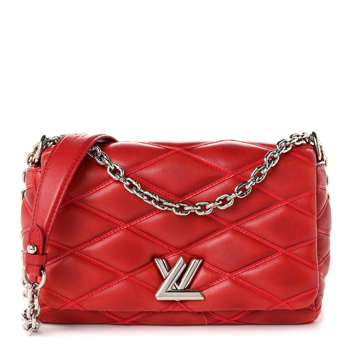 Louis Vuitton Lambskin Malletage GO-14 PM Red 1 of 11