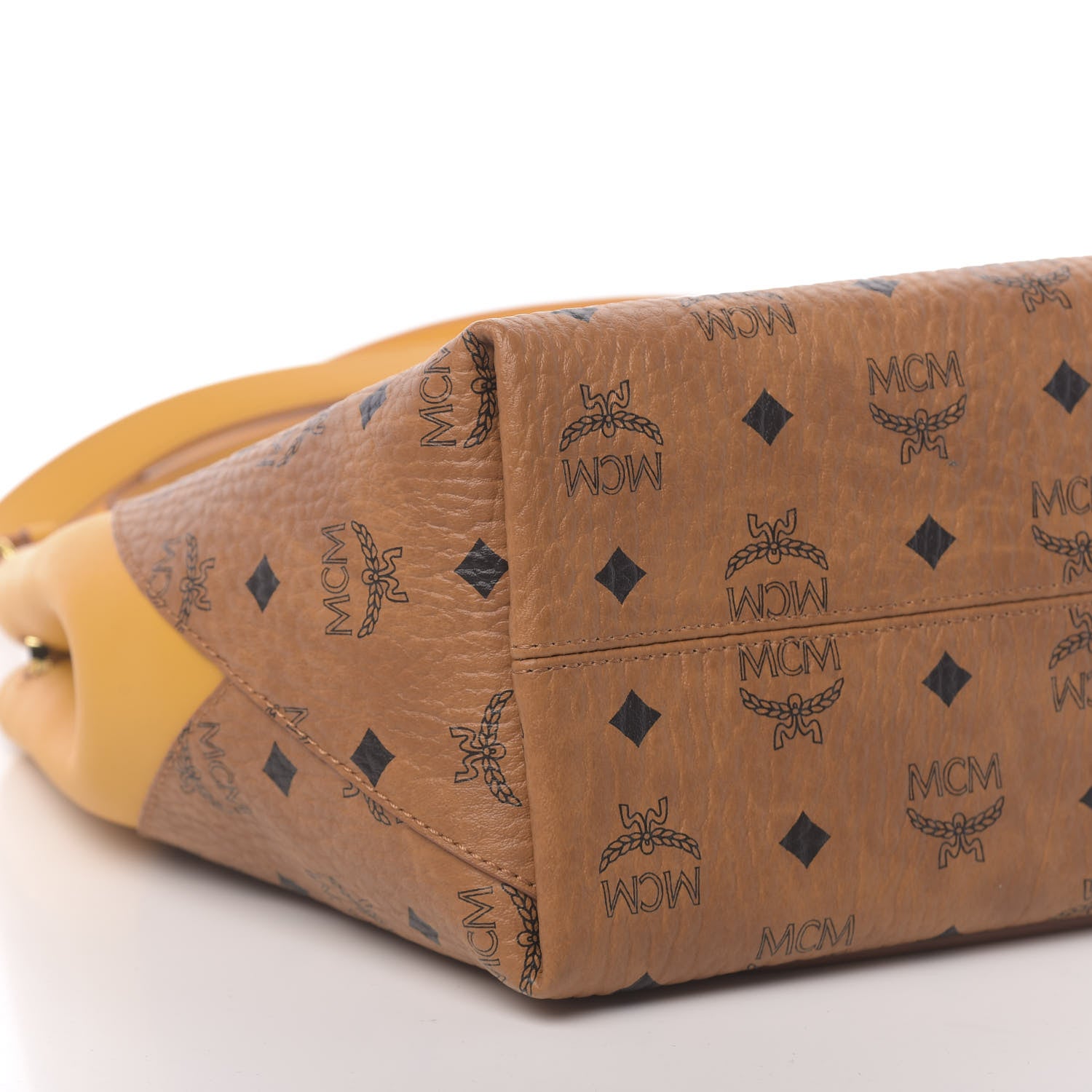 MCM Visetos Medium Klara Hobo Cognac Yellow 9 of 10