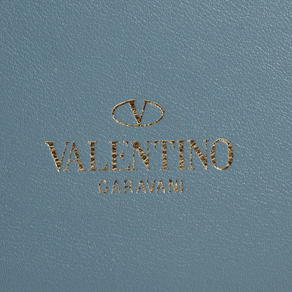 Valentino Garavani Vitello Rockstud Double Handle Tote London Stone 10 of 10
