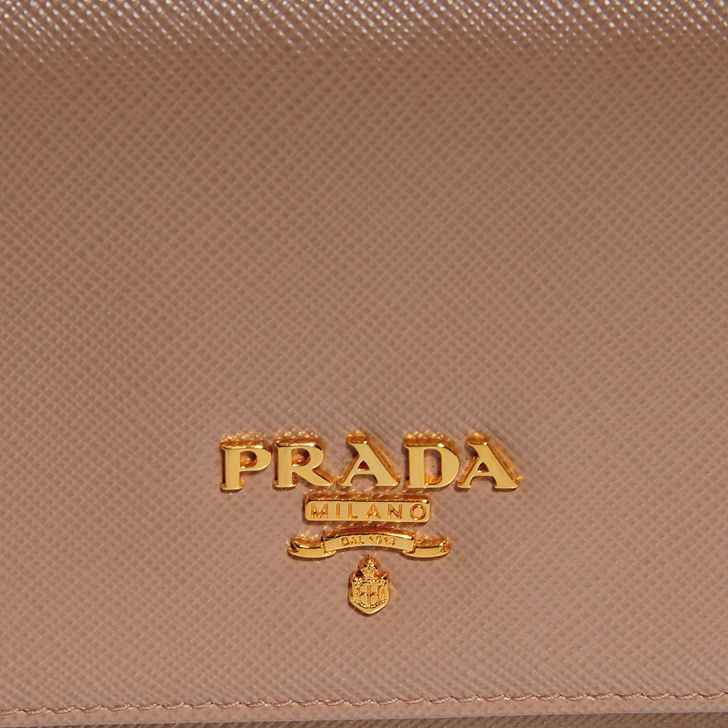Saffiano Metal Continental Flap Wallet Cammeo