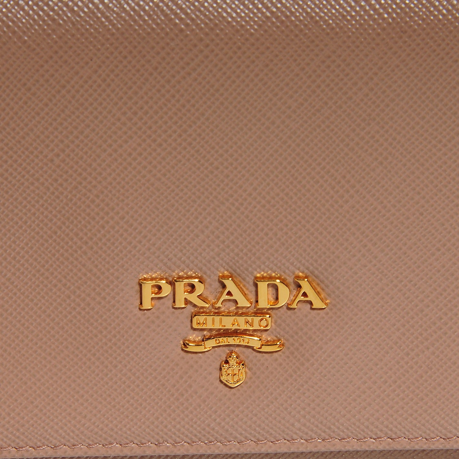 Prada Saffiano Metal Continental Flap Wallet Cammeo 9 of 9