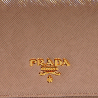 Prada Saffiano Metal Continental Flap Wallet Cammeo 9 of 9