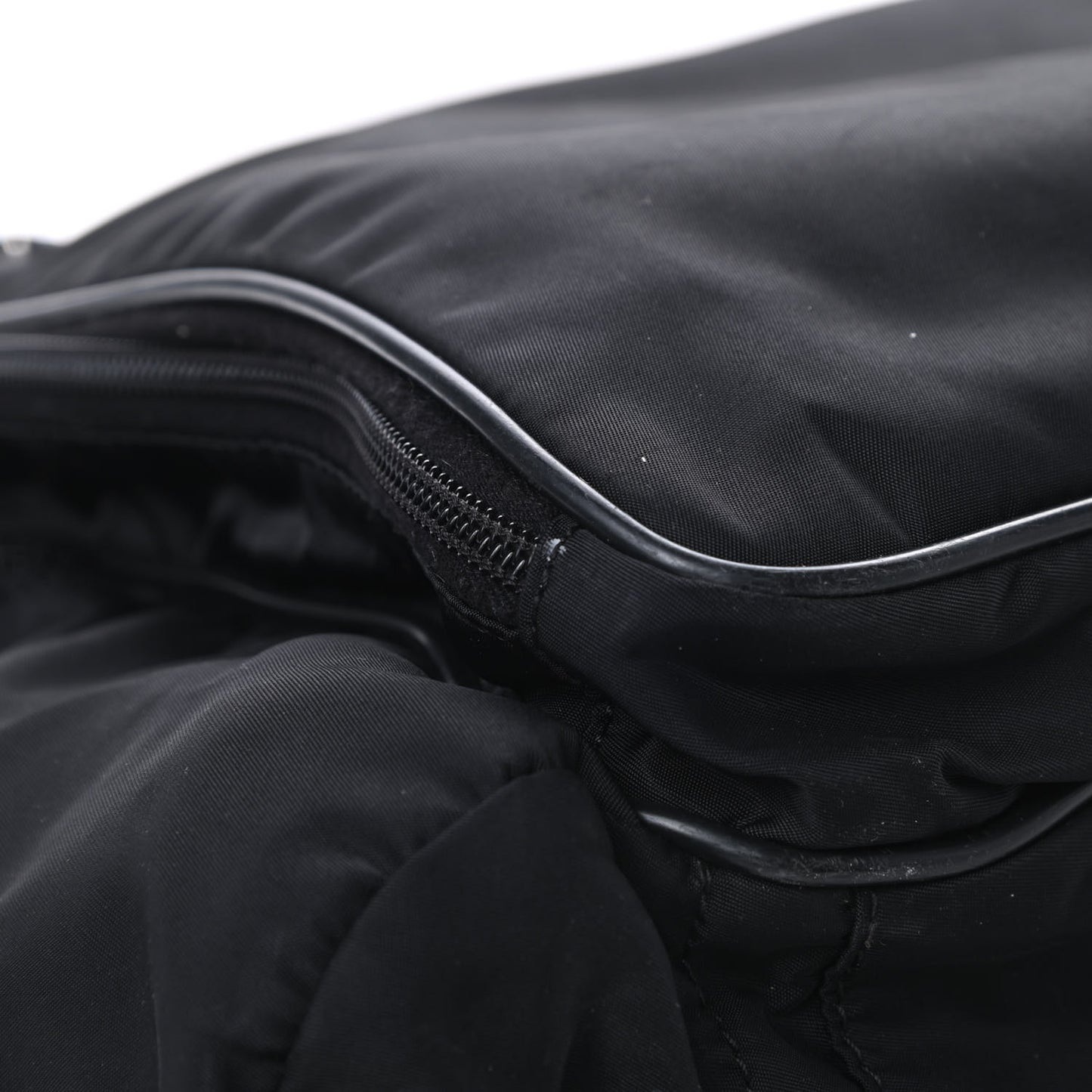 Tessuto Nylon Vela Diaper Bag Black