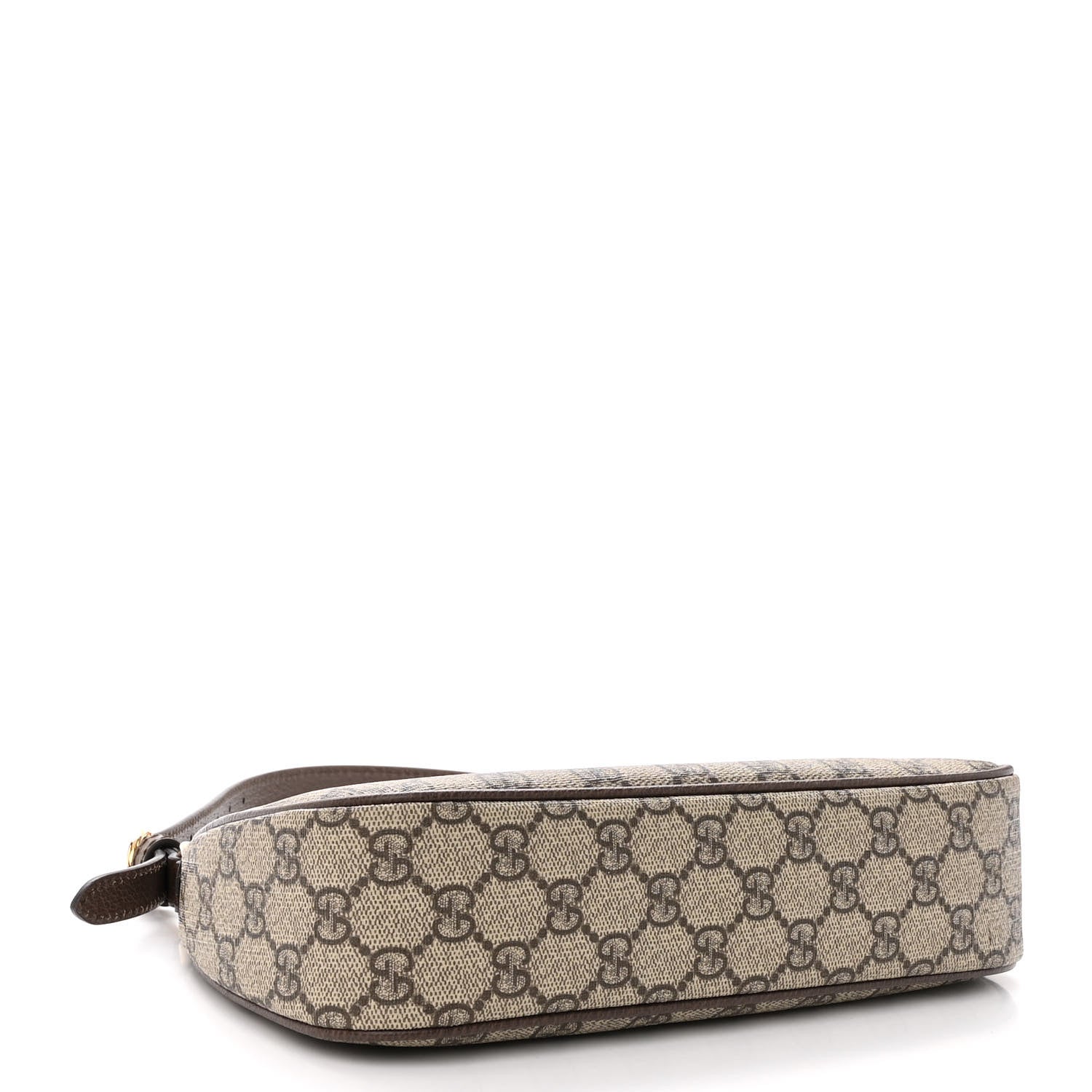 Gucci GG Supreme Monogram Textured Dollar Calfskin Small Ophidia Hobo Beige Ebony New Acero 4 of 10
