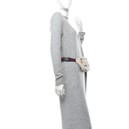 Gucci Grained Calfskin Small Logo Belt Bag White 2 of 12
