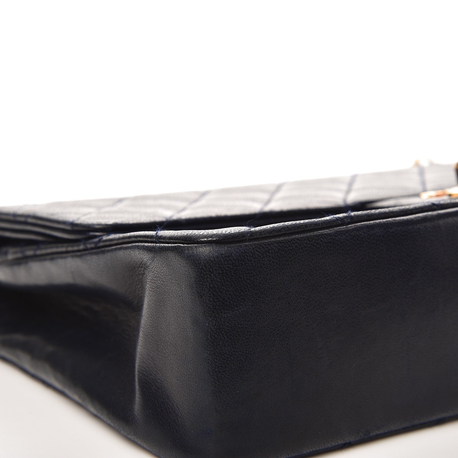 Chanel Lambskin Quilted Medium Double Flap Navy 13 of 18
