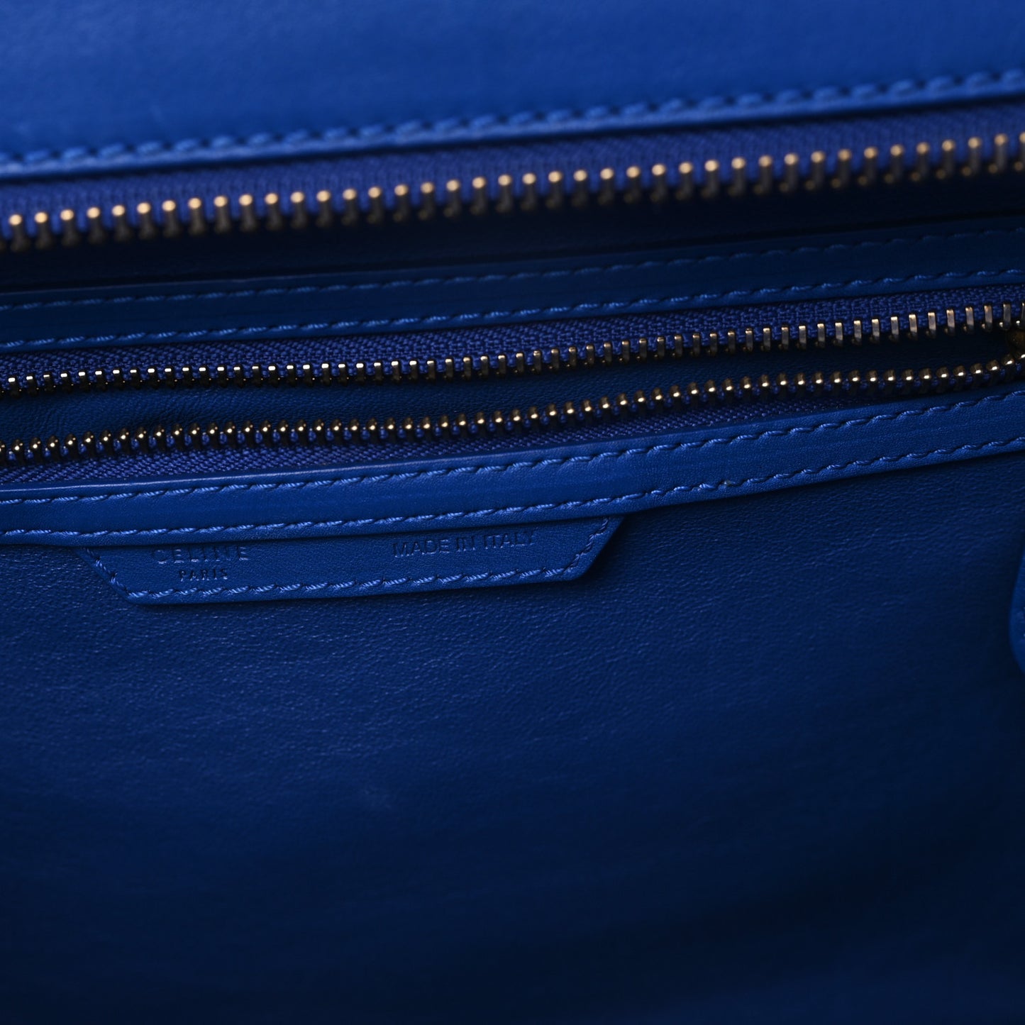 Smooth Calfskin Mini Luggage Royal Blue