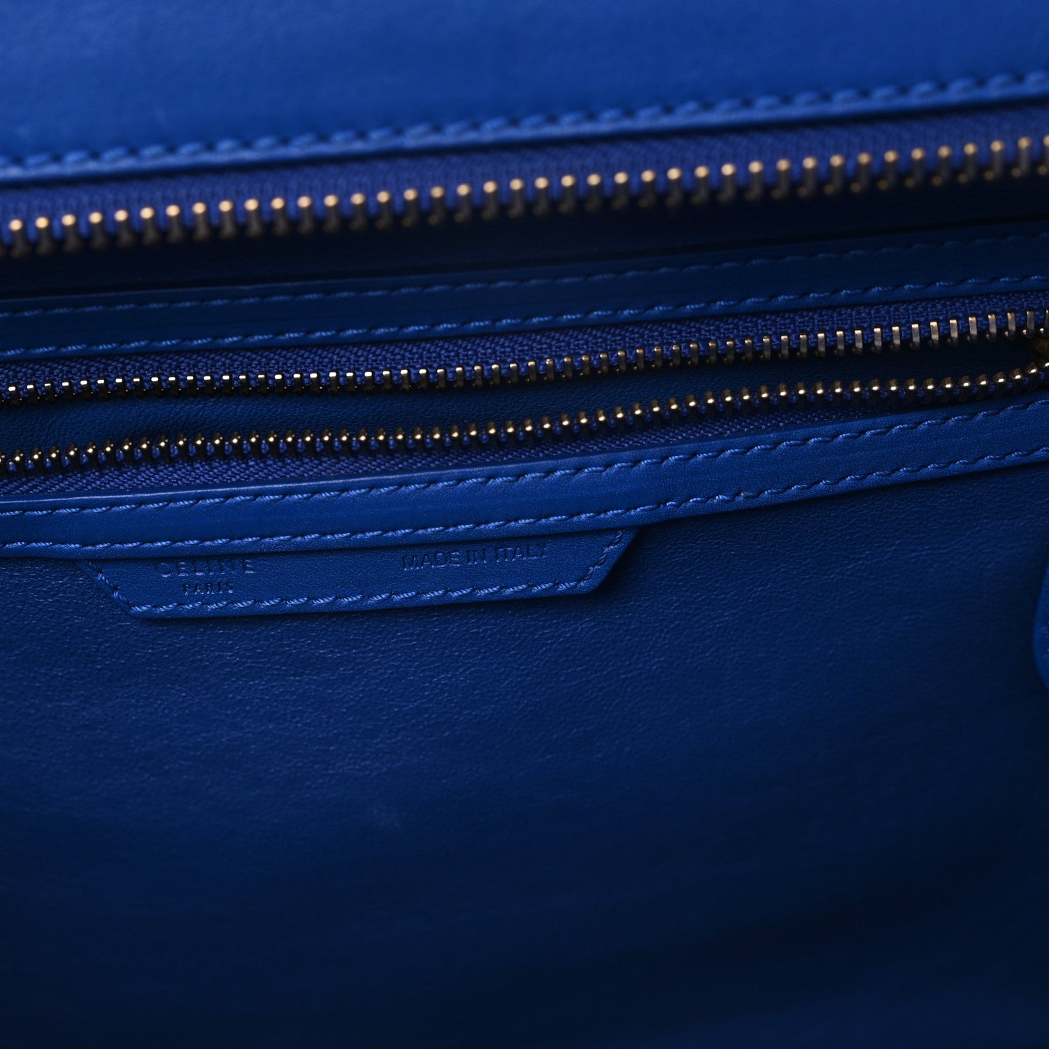 Celine Smooth Calfskin Mini Luggage Royal Blue 6 of 9