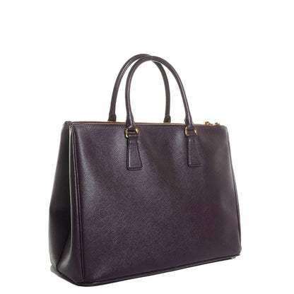 Prada Saffiano Lux Large Double Zip Tote Bordeaux 3 of 19