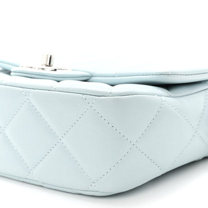 Chanel Lambskin Quilted Mini My Perfect Flap Light Blue 10 of 10