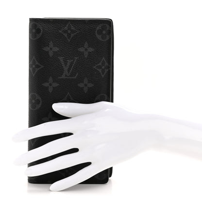 Louis Vuitton Monogram Eclipse Brazza Wallet 2 of 9