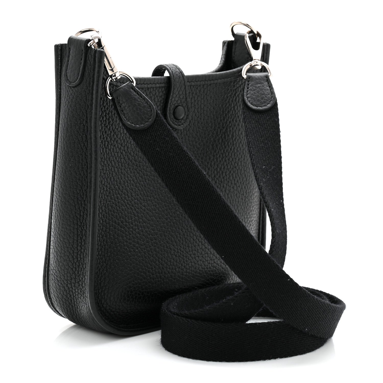 Hermes Taurillon Clemence Evelyne TPM Black 3 of 11
