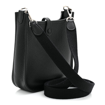 Hermes Taurillon Clemence Evelyne TPM Black 3 of 11
