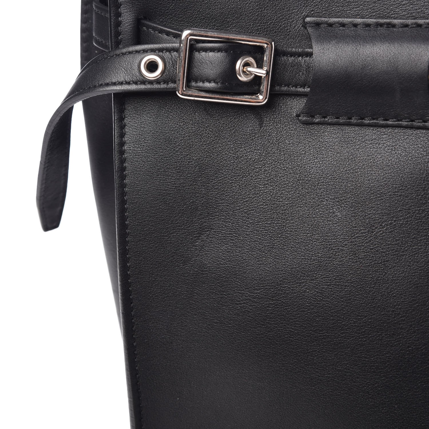 Celine Smooth Calfskin Long Strap Big Bucket Bag Black 9 of 9