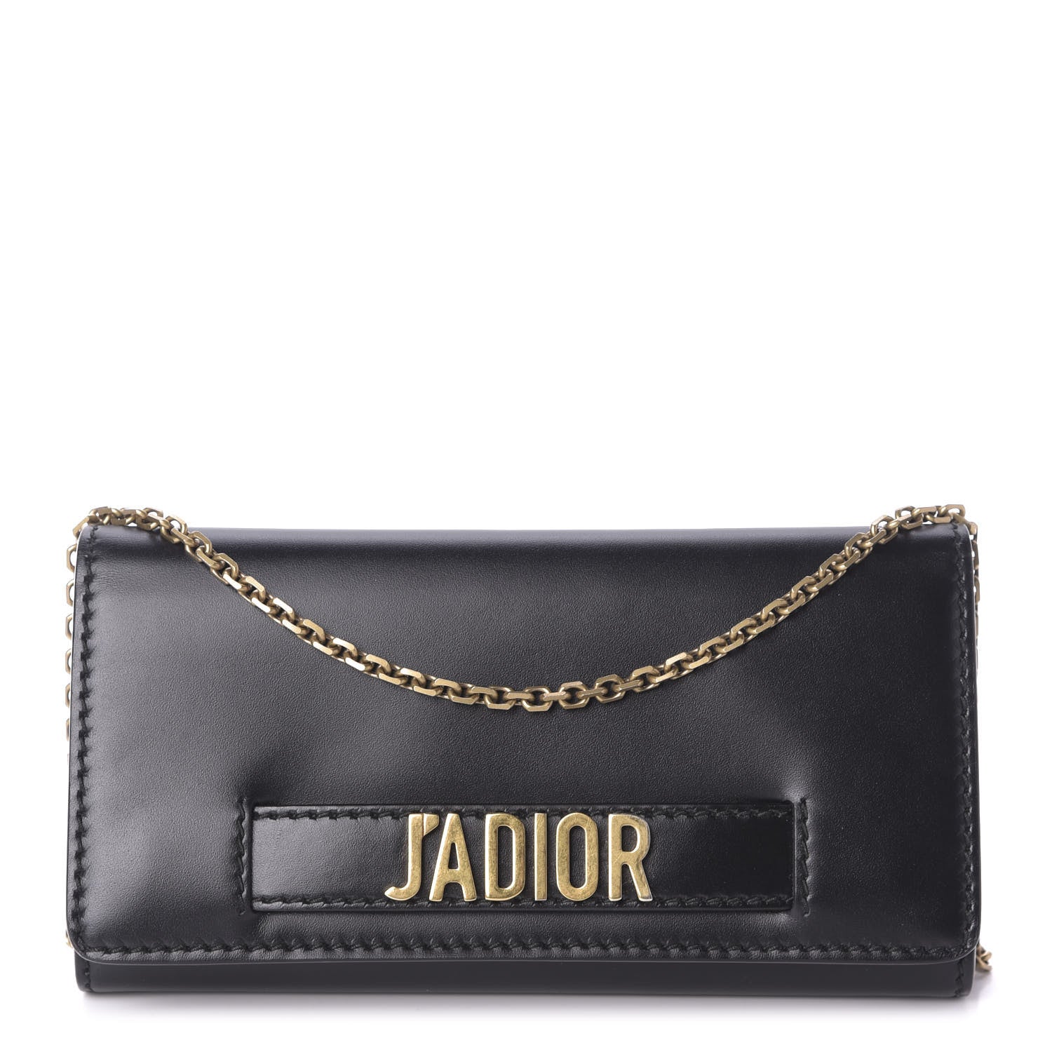 Christian Dior Smooth Calfskin J'adior Croisiere Chain Wallet Black 1 of 9
