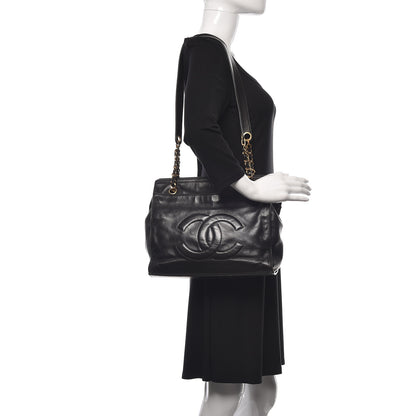 Chanel Lambskin CC Shoulder Bag Black 2 of 9