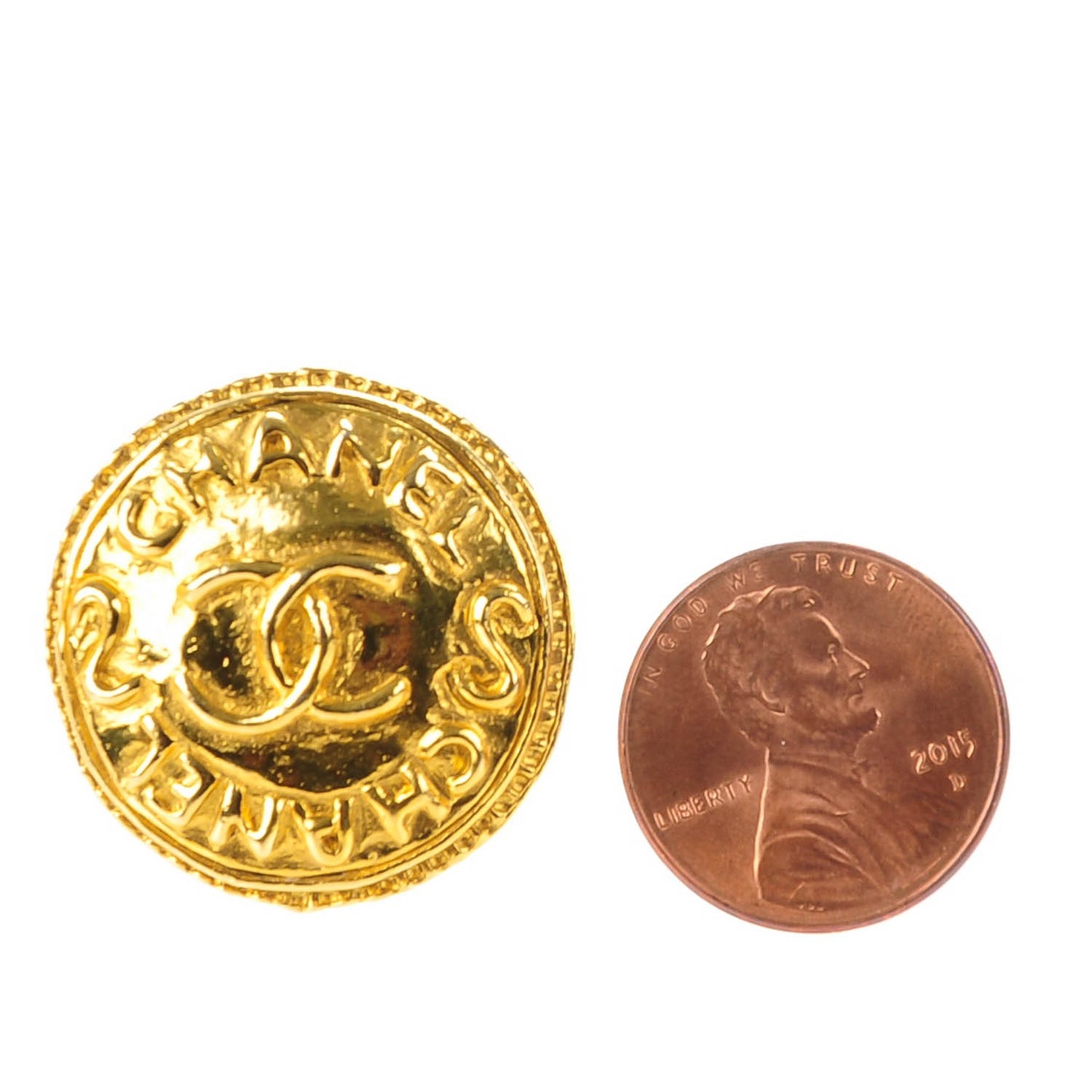 CC Clip On Earrings Gold