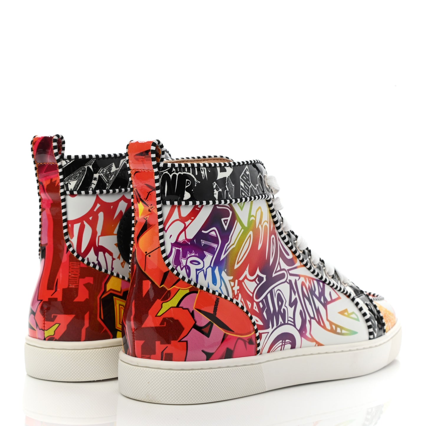 Patent Graffiti Rantus Orlato Sneakers 41 White Multicolor