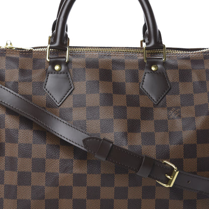 Louis Vuitton Damier Ebene Speedy Bandouliere 30 7 of 9