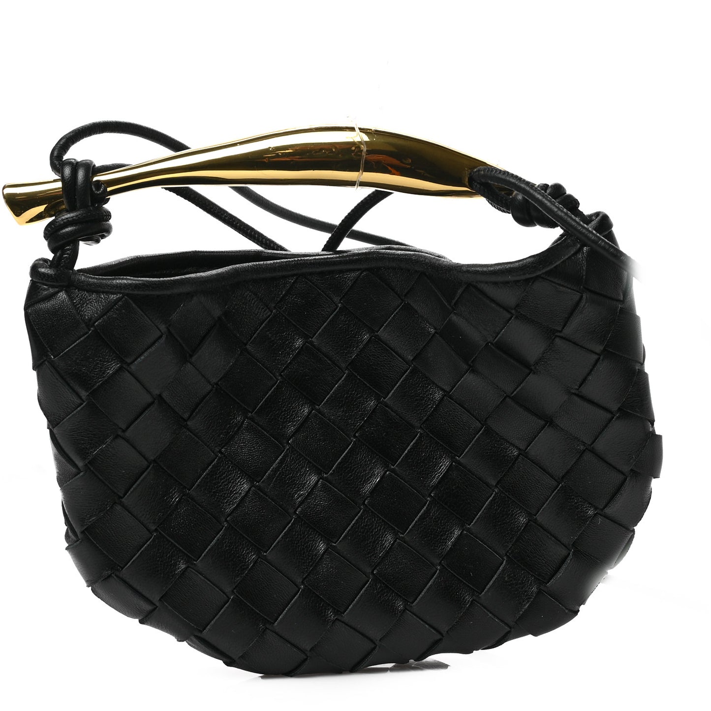 Nappa Intrecciato Mini Sardine Bag Black