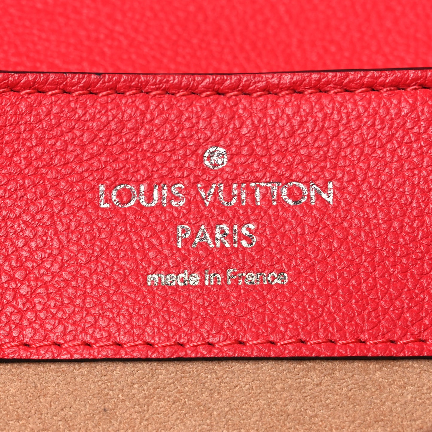Soft Calfskin Lockme Backpack Poppy