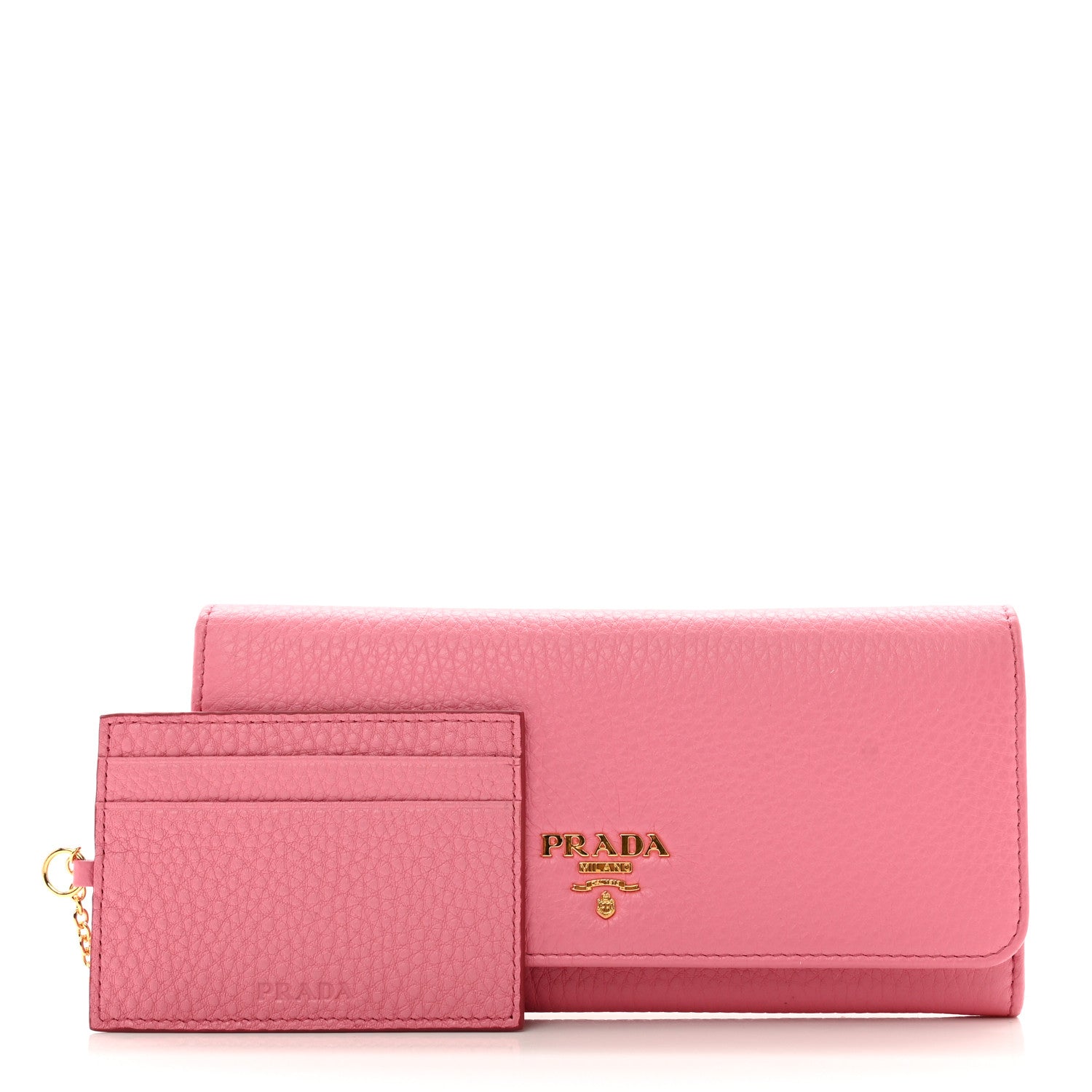 Prada Vitello Phenix Continental Flap Wallet Begonia 4 of 8