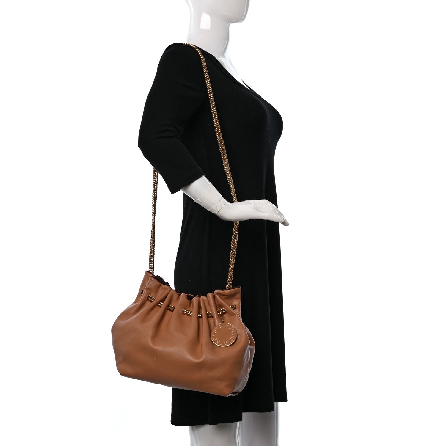 Stella McCartney Eco Alter Nappa Small Noma Soft Bucket Bag Nude 2 of 9