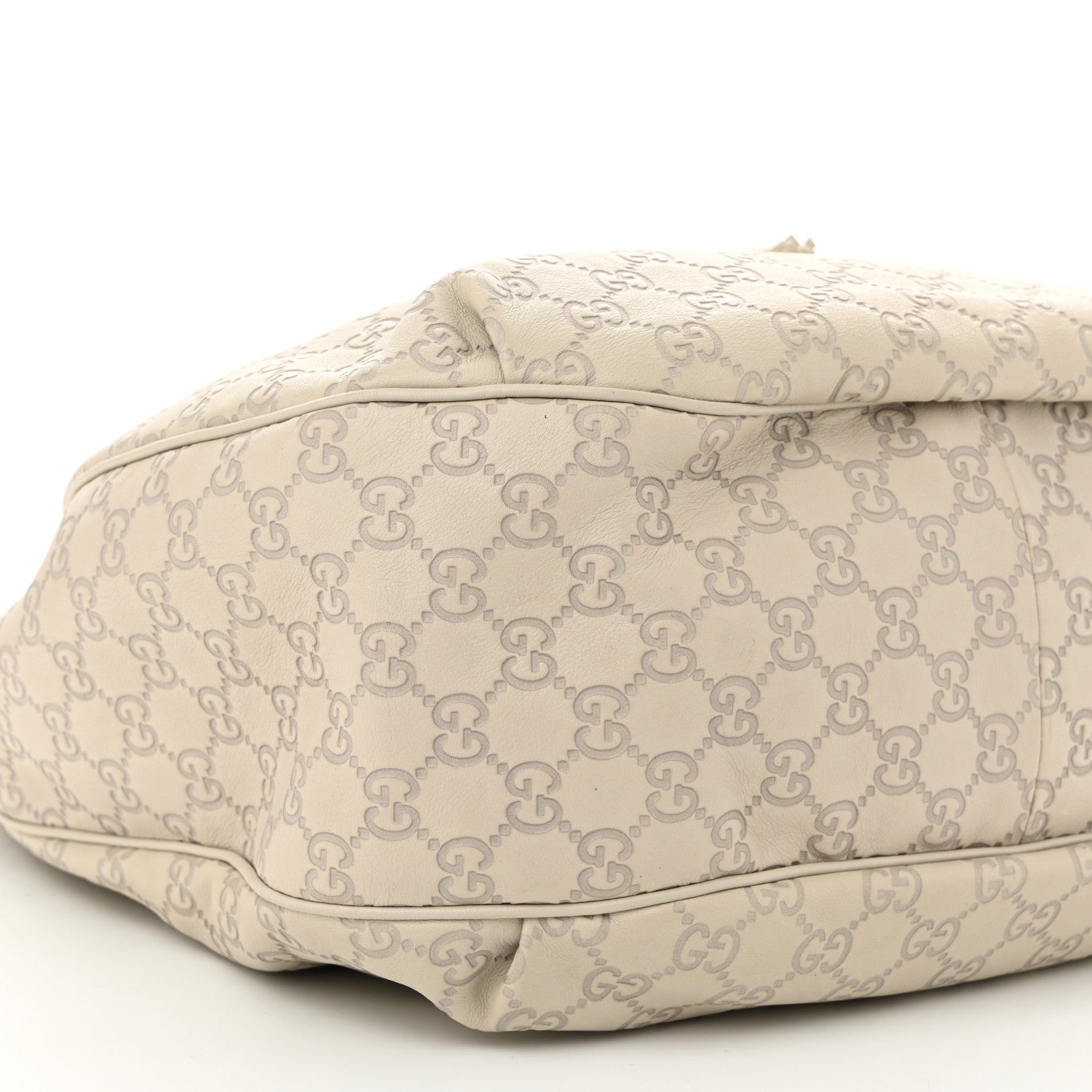 Gucci Guccissima Signature Medium Emily Hobo Mystic White 9 of 11
