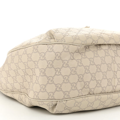 Gucci Guccissima Signature Medium Emily Hobo Mystic White 9 of 11