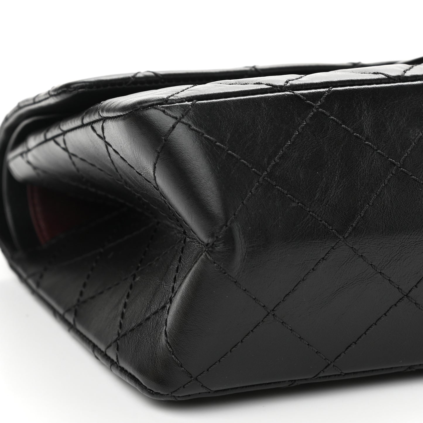 Aged Calfskin Quilted 2.55 Reissue 226 Flap Black