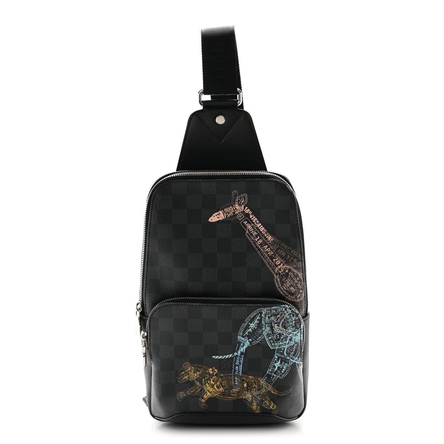 Damier Graphite Wild Animals Avenue Sling Backpack