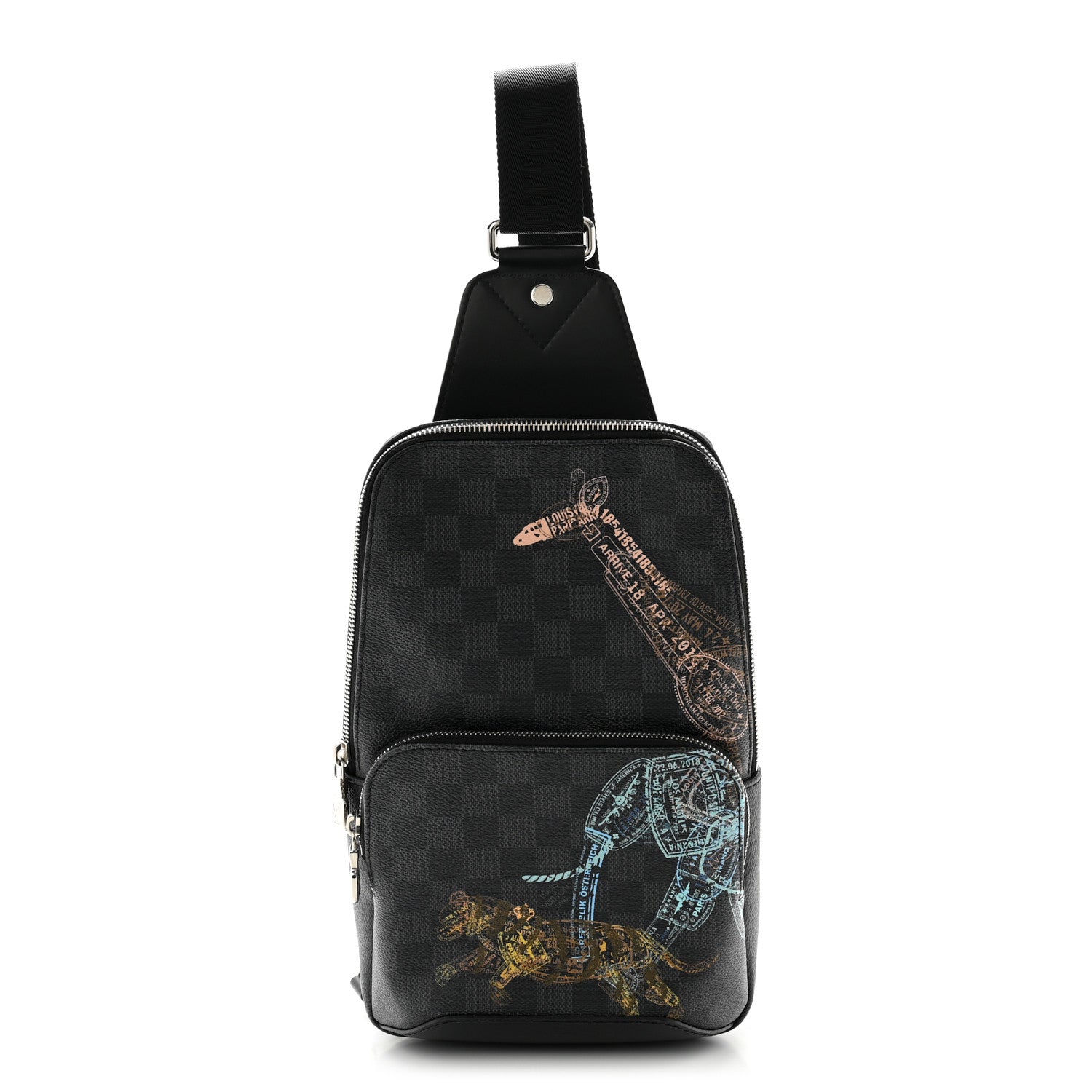 Louis Vuitton Damier Graphite Wild Animals Avenue Sling Backpack 1 of 10