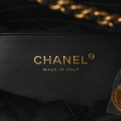 Chanel Shiny Caviar Quilted Monochrome Mini Chanel 22 Black 6 of 10
