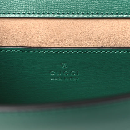 Gucci Azalea Calfskin Web Monochrome Mini Horsebit 1955 Chain Shoulder Bag Emerald 6 of 8