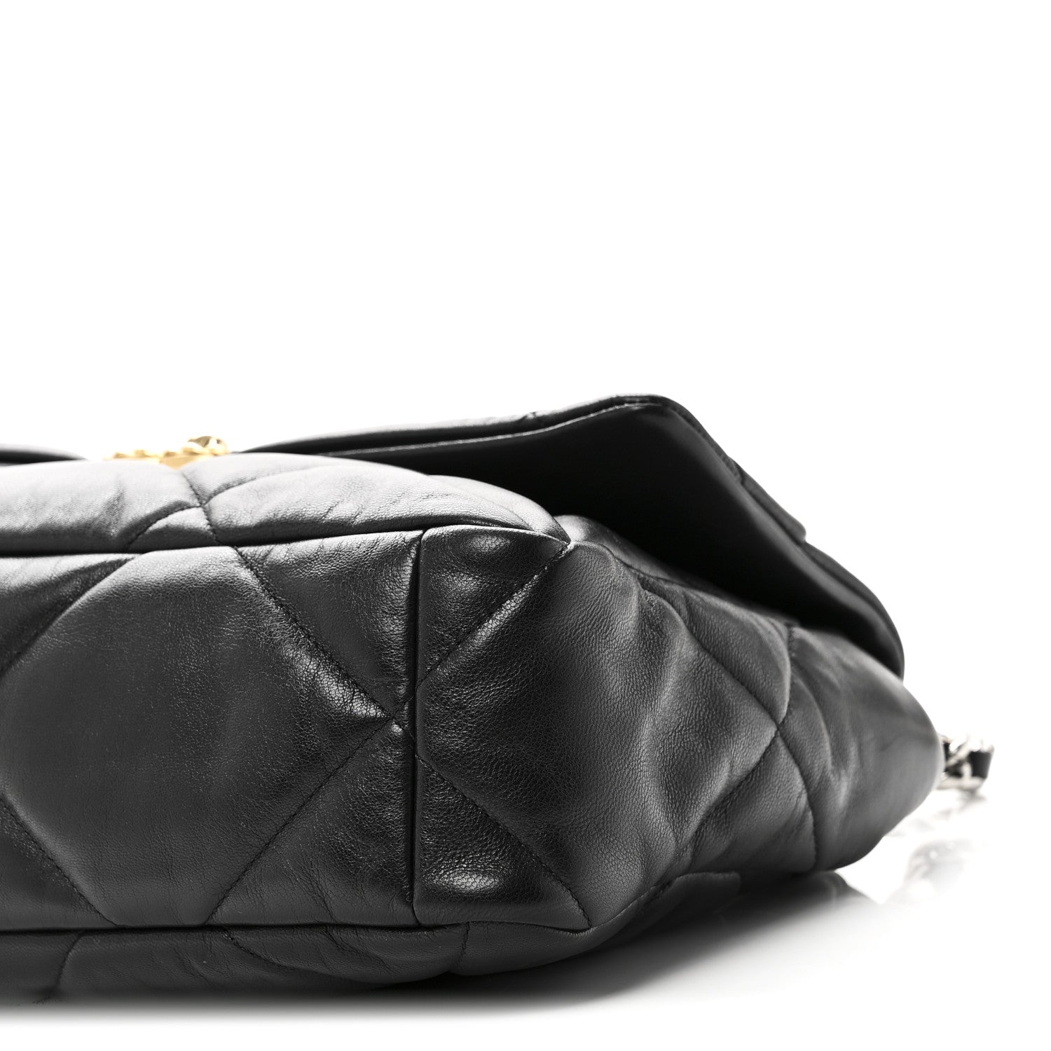 Chanel Goatskin Quilted Large Chanel 19 Flap Black 1848709