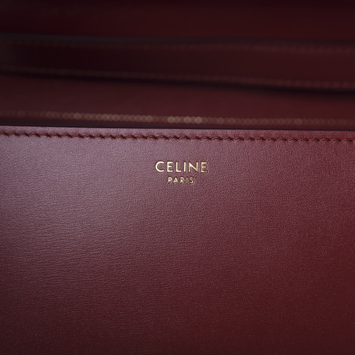Celine Box Calfskin Medium Classic Box Flap Bag Red 8 of 9