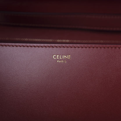 Celine Box Calfskin Medium Classic Box Flap Bag Red 8 of 9