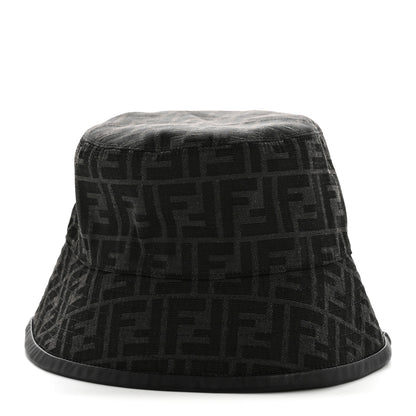 Fendi Fabric Jacquard FF Bucket Hat L Black 6 of 17