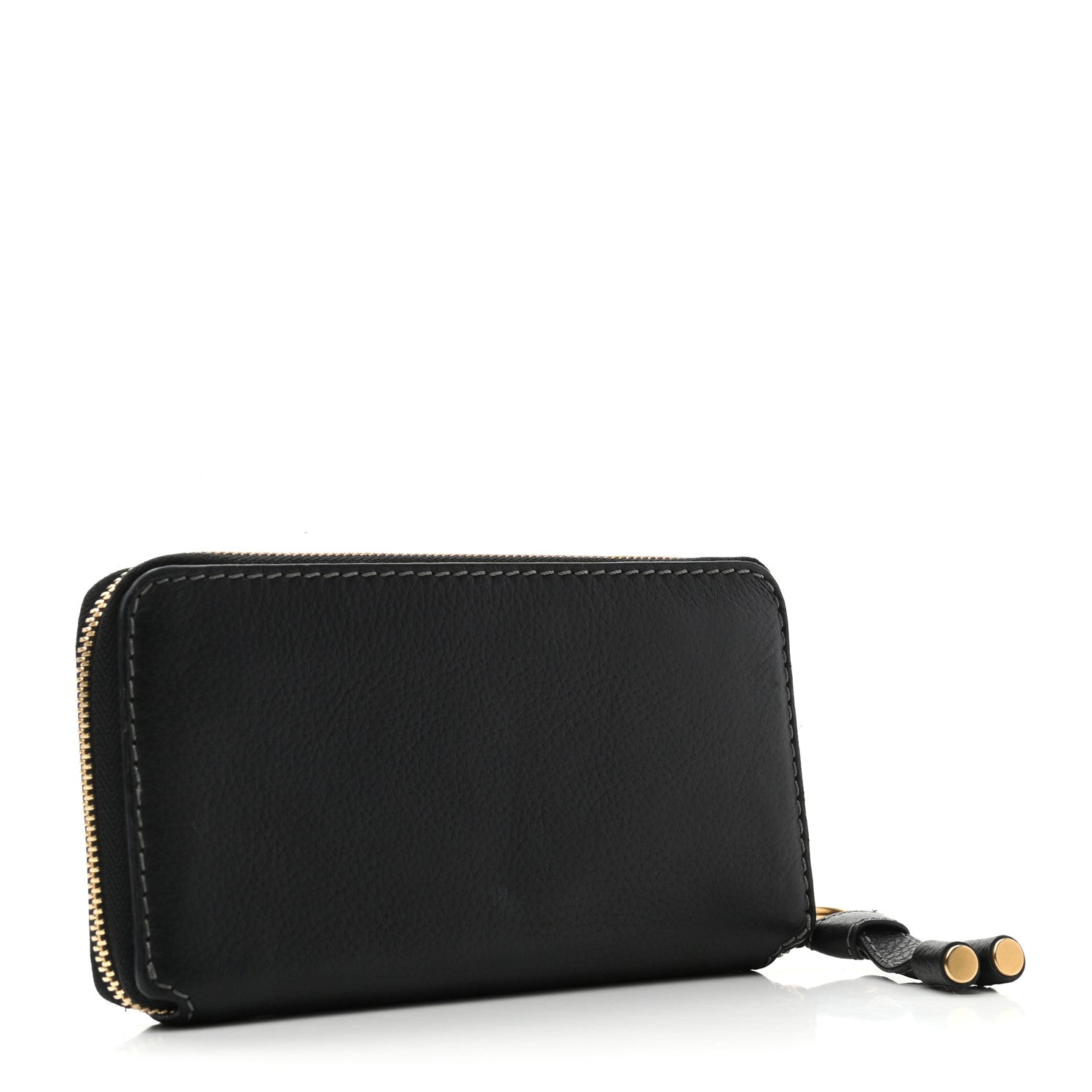 Chloe Grained Calfskin Marcie Long Zip Around Wallet Black 3 of 9