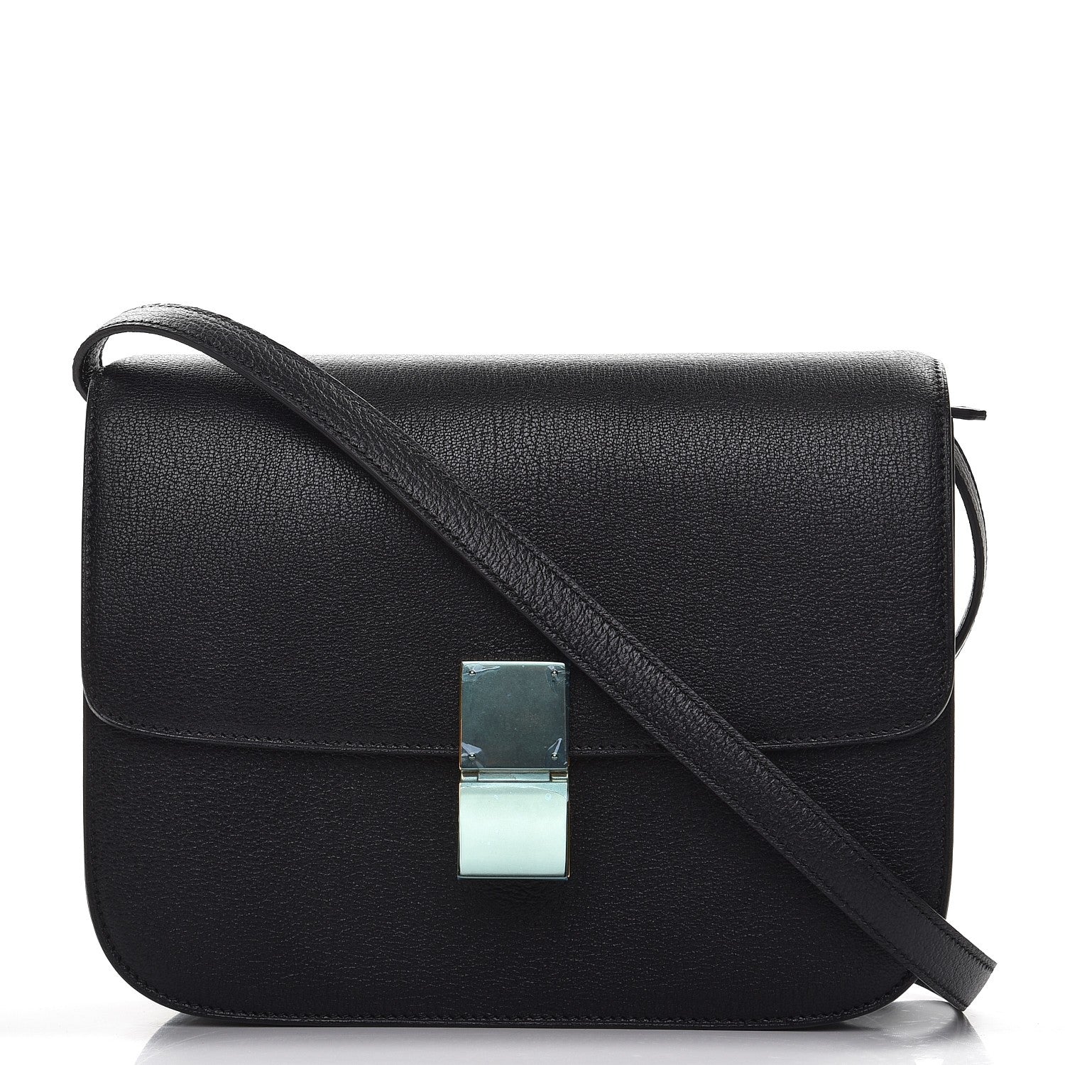 Celine Goatskin Medium Classic Box Flap Bag Black 1 of 7