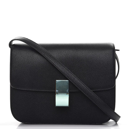 Celine Goatskin Medium Classic Box Flap Bag Black 1 of 7