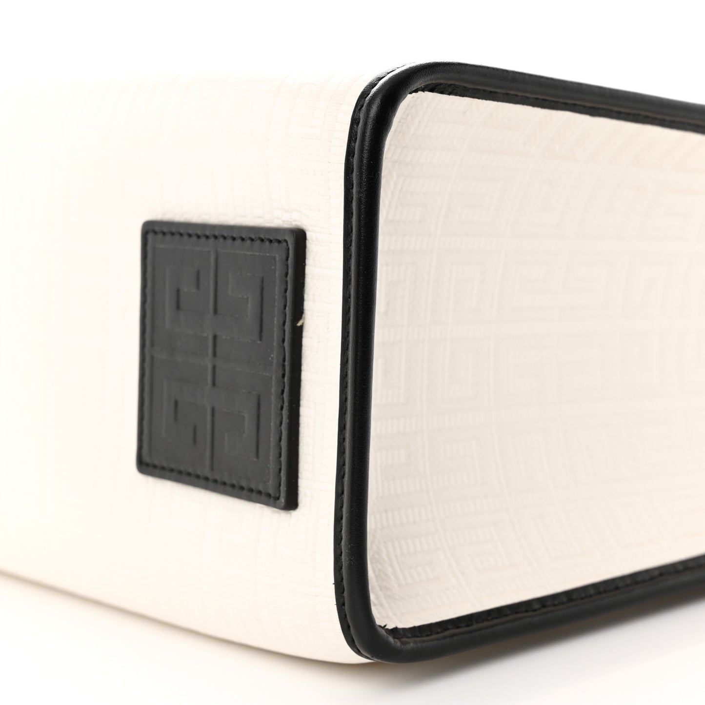 Canvas Logo 4G Embossed Medium Tote Beige Black