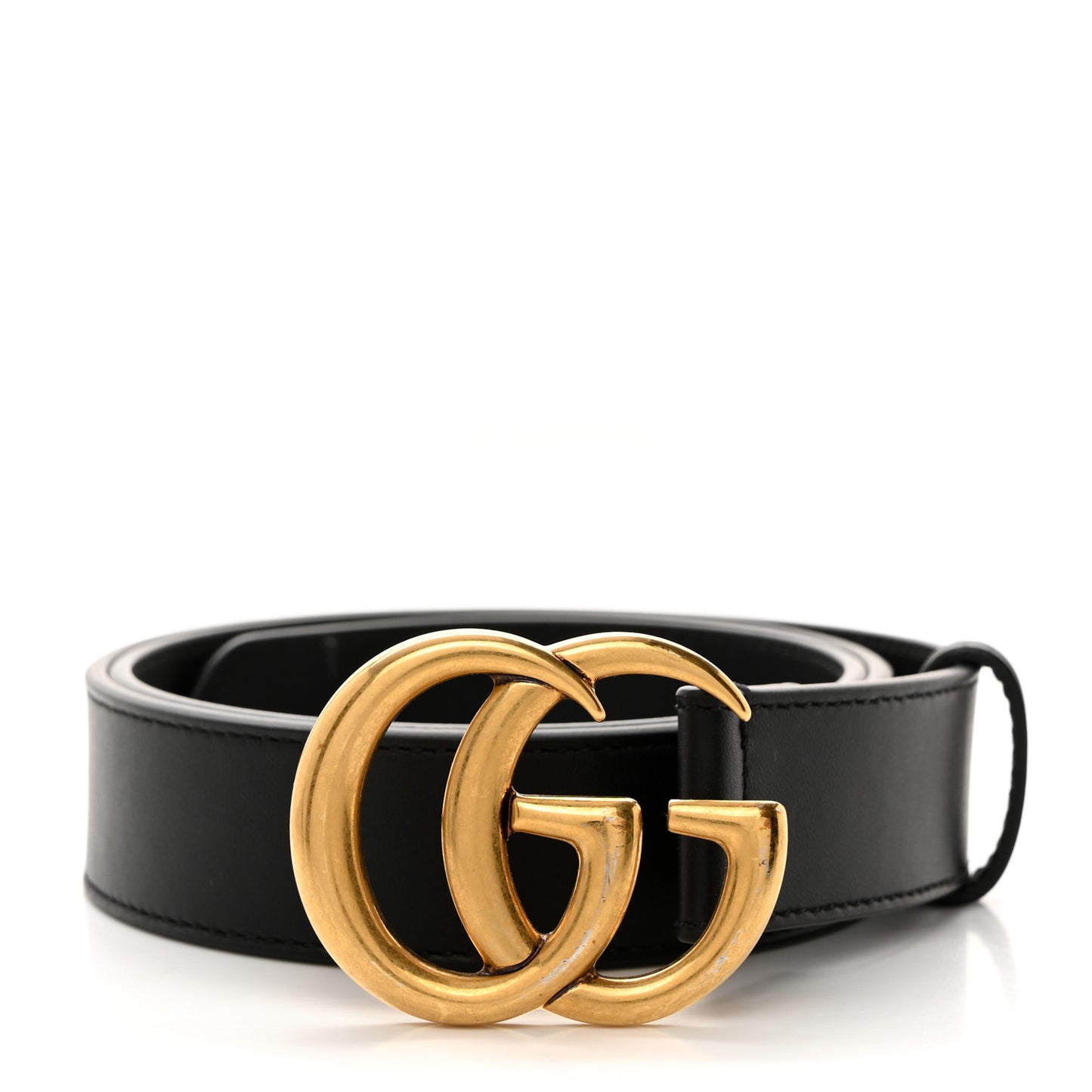 Calfskin Double G 30mm Belt 80 32 Black