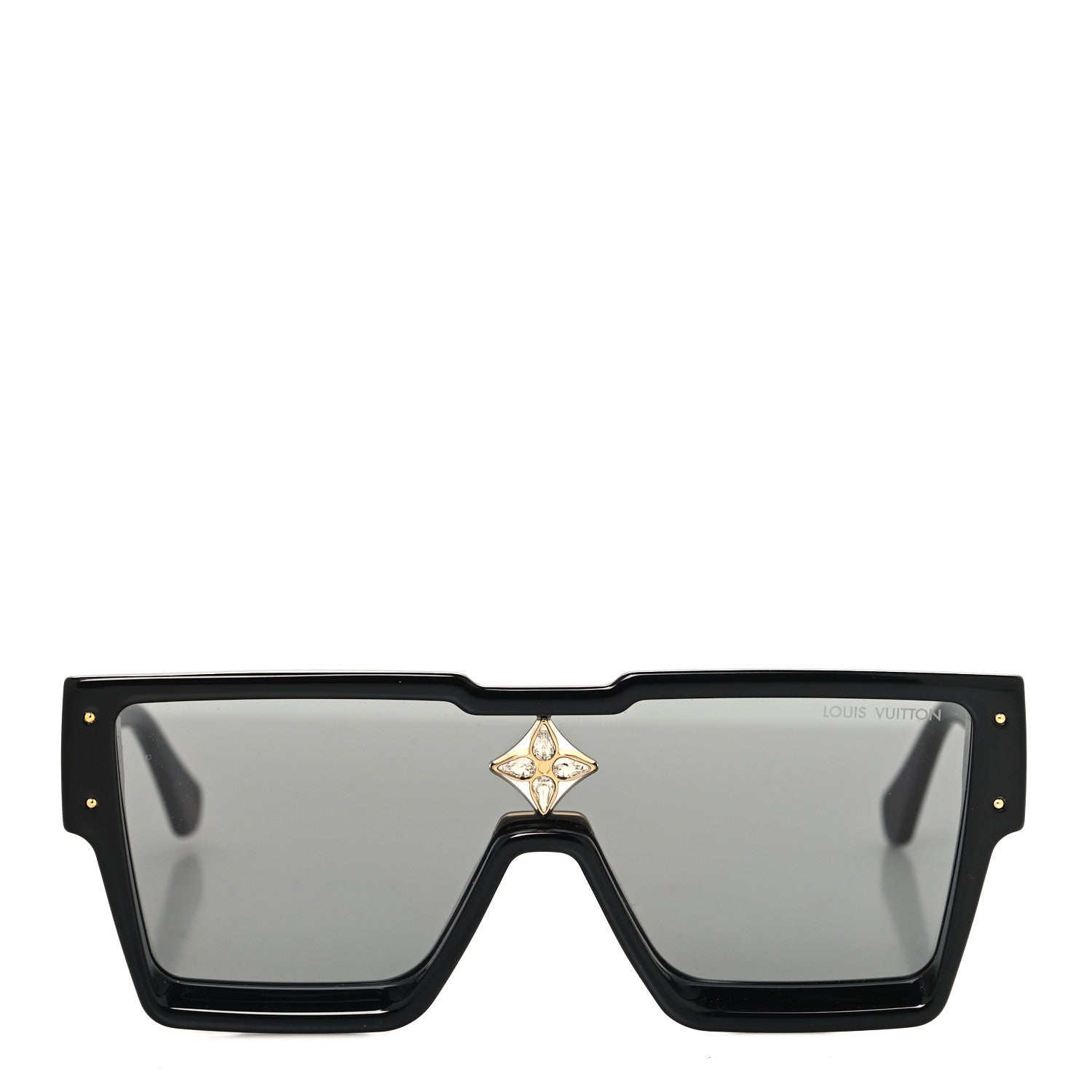 Louis Vuitton Acetate Swarovski Crystal Cyclone Sunglasses Z1578E Black 2 of 7