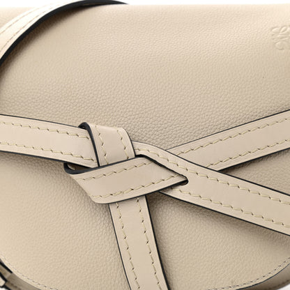 Loewe Grained Calfskin Small Gate Crossbody Bag Light Oat 9 of 12