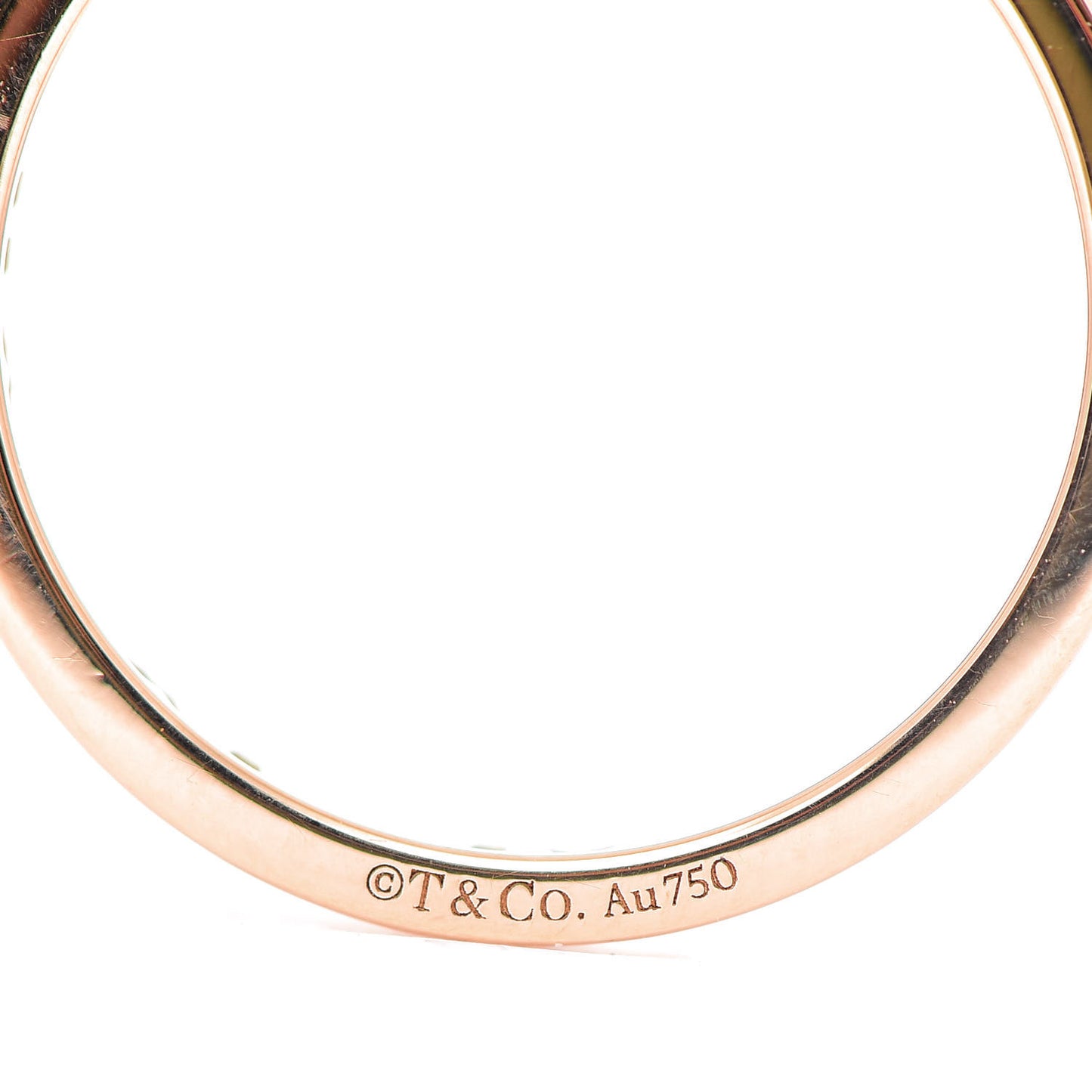 18K Rose Gold Diamond Atlas Pierced Ring 50 5.25
