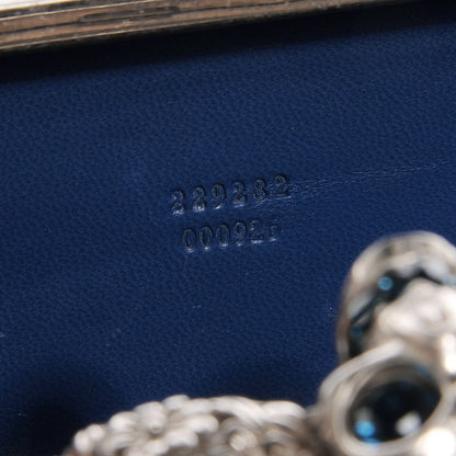 Alexander Wang ALEXANDER MCQUEEN Python Knuckle Box Clutch Blue 7 of 7
