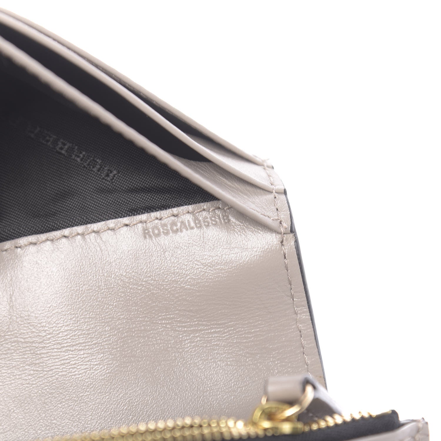 Burberry Signature Grain Calfskin Check Embossed Porter Continental Wallet Pale Grey 8 of 9
