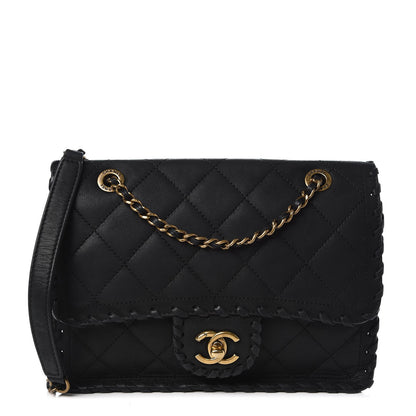 Chanel Iridescent Calfskin Small Happy Stitch Flap Black 1 of 7