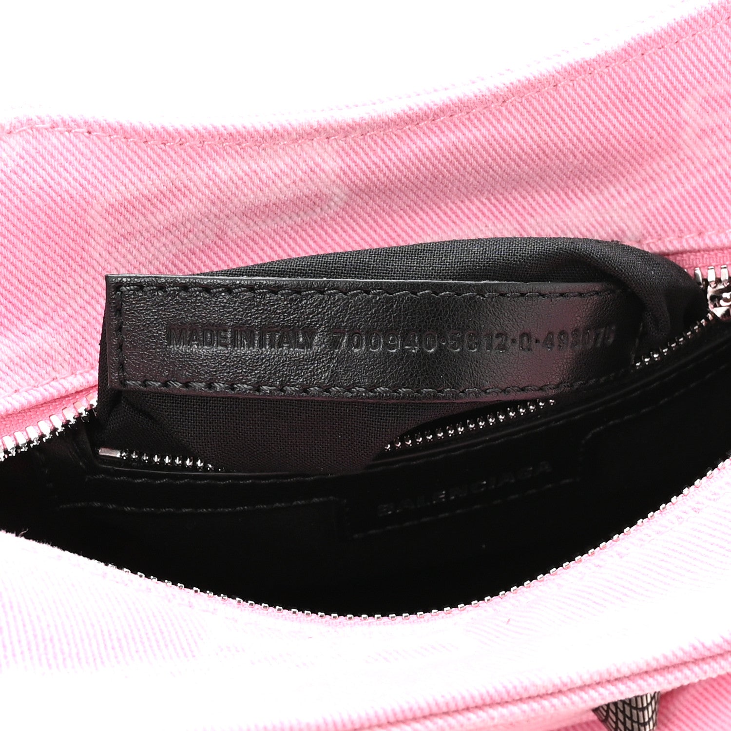 Balenciaga Denim BB Monogram Neo Cagole Handbag XS Pink 8 of 11